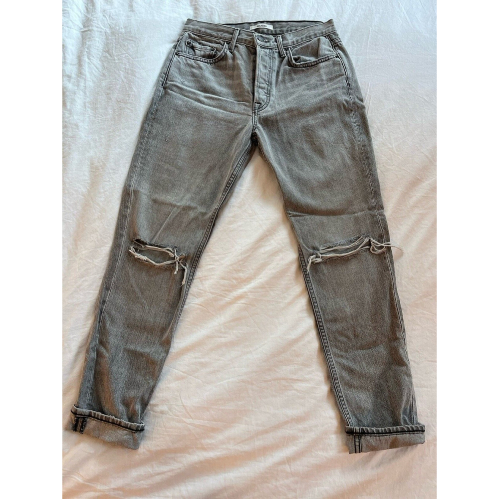 grlfrnd jeans size 28 Button Fly High waisted